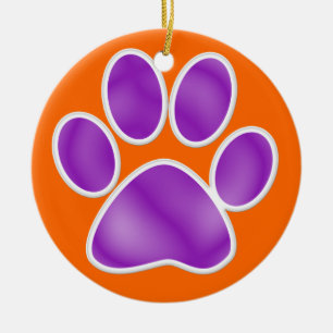 Paw Print Ceramic Tree Decoration