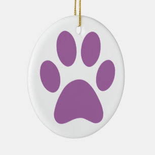Paw Print     Ceramic Tree Decoration