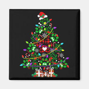 Paw Print Christmas Tree Dog Or Cat For Men Women Magnet
