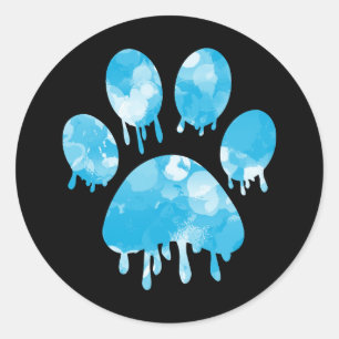 Paw Print           Classic Round Sticker