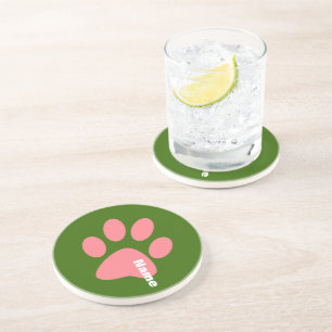 Paw Print Coaster