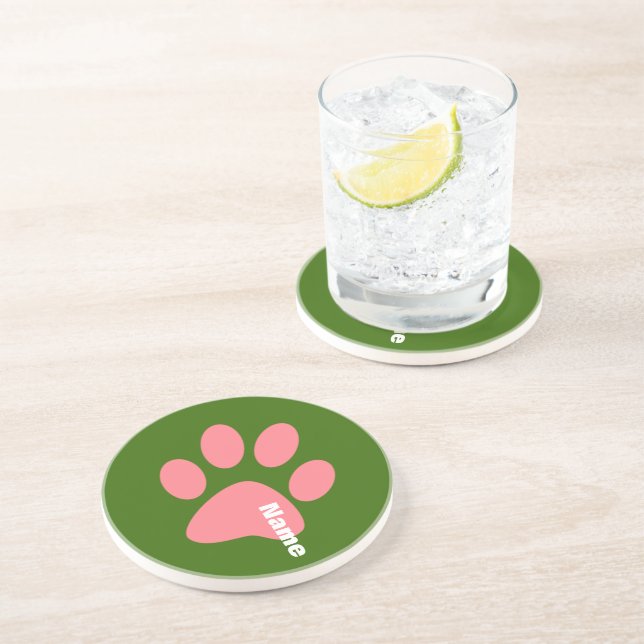 Paw Print Coaster (Side)