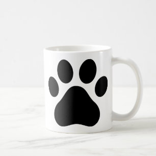 Paw print coffee mug