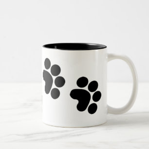 paw print coffee mug