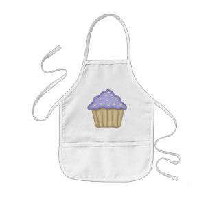 Paw Print Cupcake Kids Apron