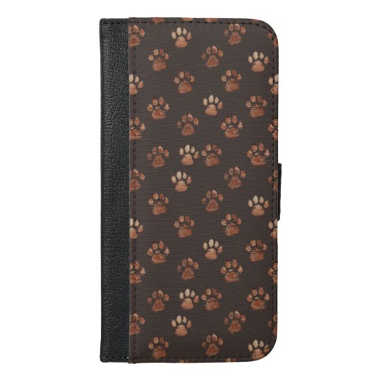 Paw print design iPhone wallet case.