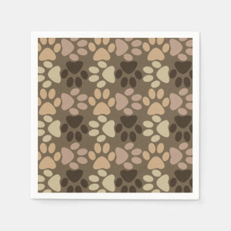 Paw Print Design Napkin