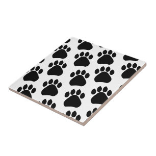 Paw Print Design Tile