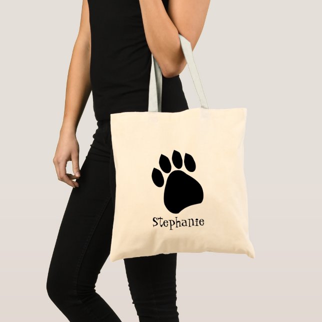 Paw Print Design Tote Bag (Front (Product))