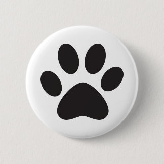Paw Print Dog Cat Animal Pet Foot Puppy 6 Cm Round Badge