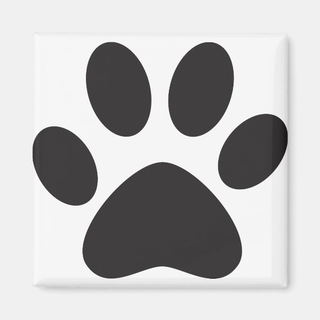 Paw Print Dog Cat Animal Pet Foot Puppy Magnet (Front)