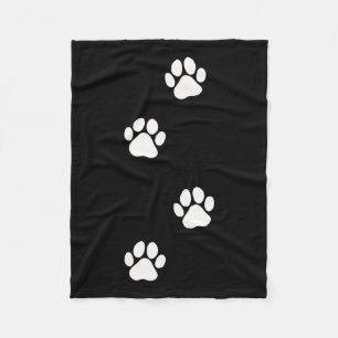 Paw Print Dog Cat Pet Lover Fleece Blanket