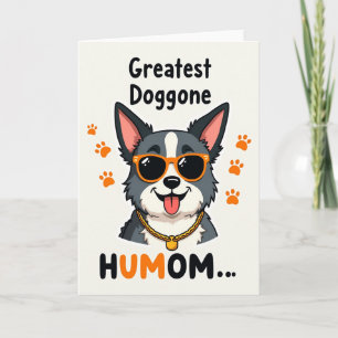Paw Print Dog Humom Card