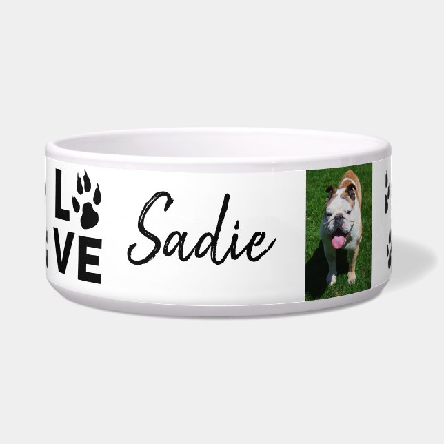 Paw Print. Dog's name and photo Custom (Front)
