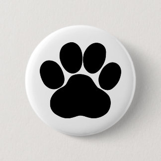 Paw Print for Pet Lover 6 Cm Round Badge