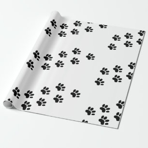 Paw Print Gift Wrap