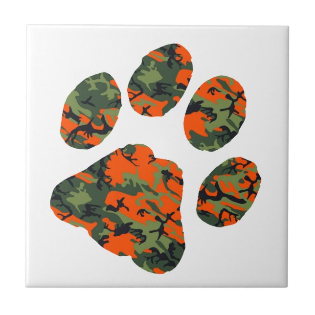 Paw Print - Gifts for Dog Lovers Tile (Front)