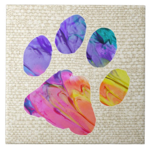 Paw Print - Gifts for Dog Lovers Tile