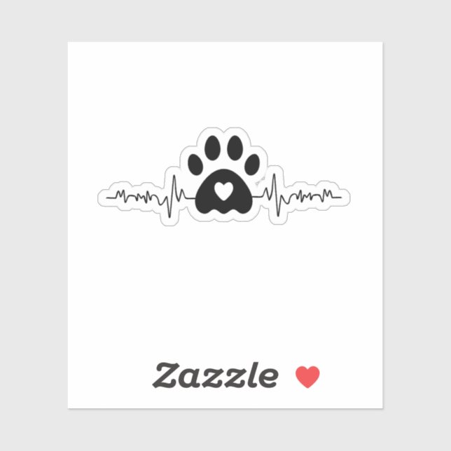 Paw Print Heartbeat (Sheet)