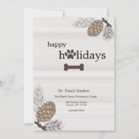 Paw Print Holiday Card