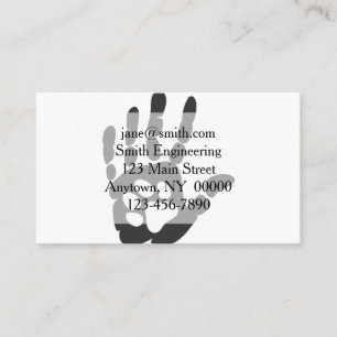 Paw print in the hand - Choose background color Business Card