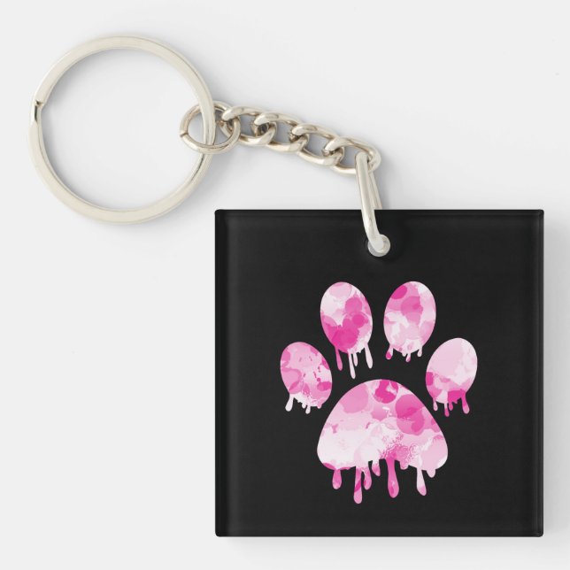 Paw Print           Key Ring (Front)