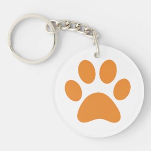Paw Print Key Ring