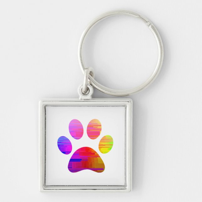 Paw Print            Key Ring (Front)