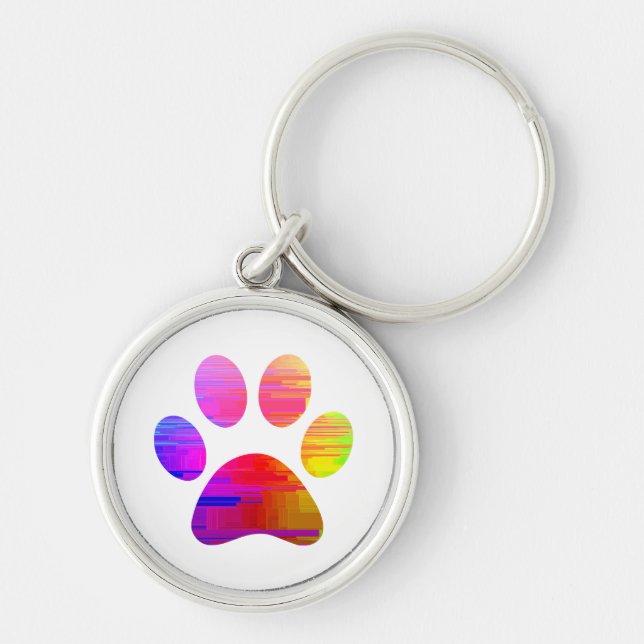 Paw Print           Key Ring (Front)