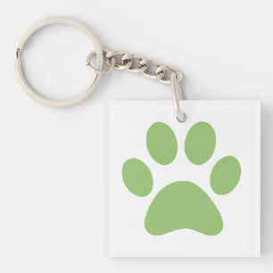 Paw Print Key Ring