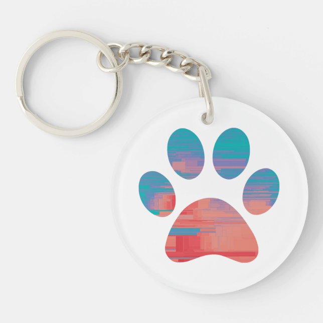 Paw Print              Key Ring (Front)
