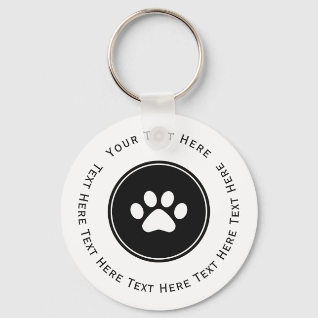 Paw Print Key Ring (Front)