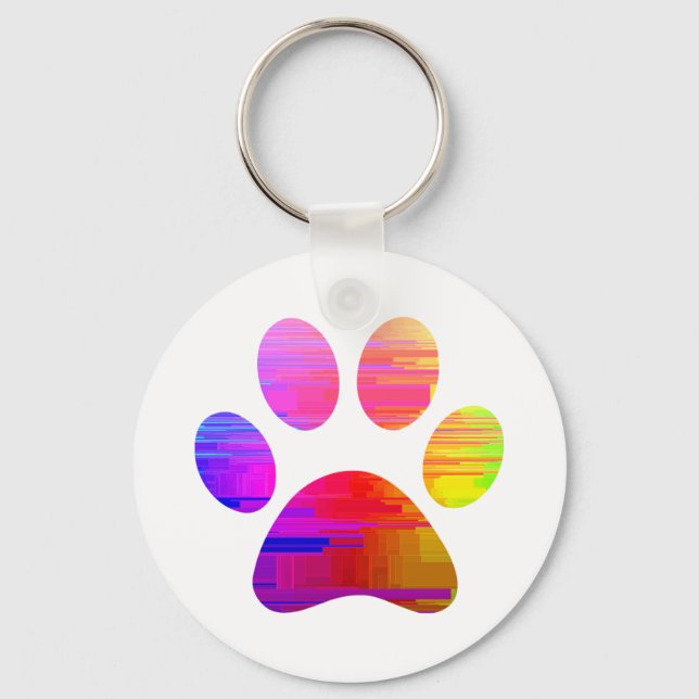 Paw Print          Key Ring (Front)