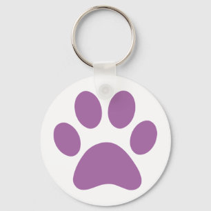 Paw Print Key Ring