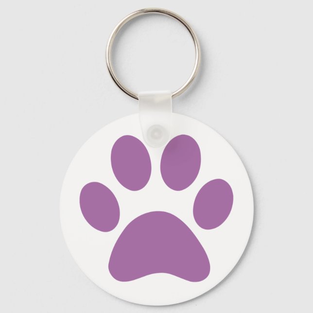 Paw Print Key Ring (Front)