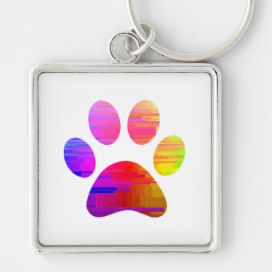Paw Print Key Ring