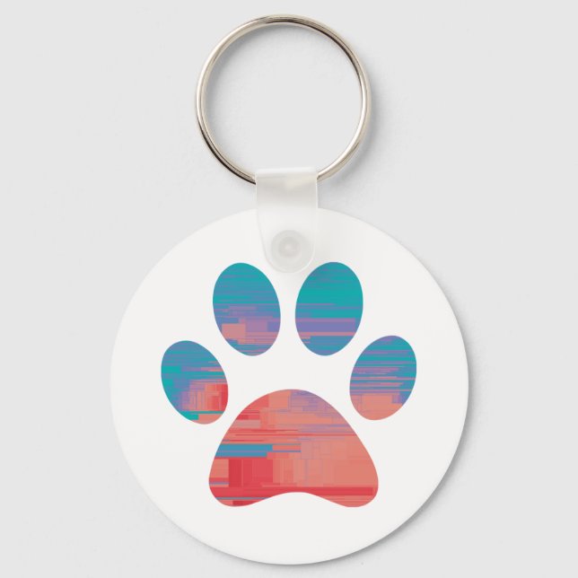 Paw Print               Key Ring (Front)
