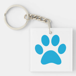 Paw Print Key Ring