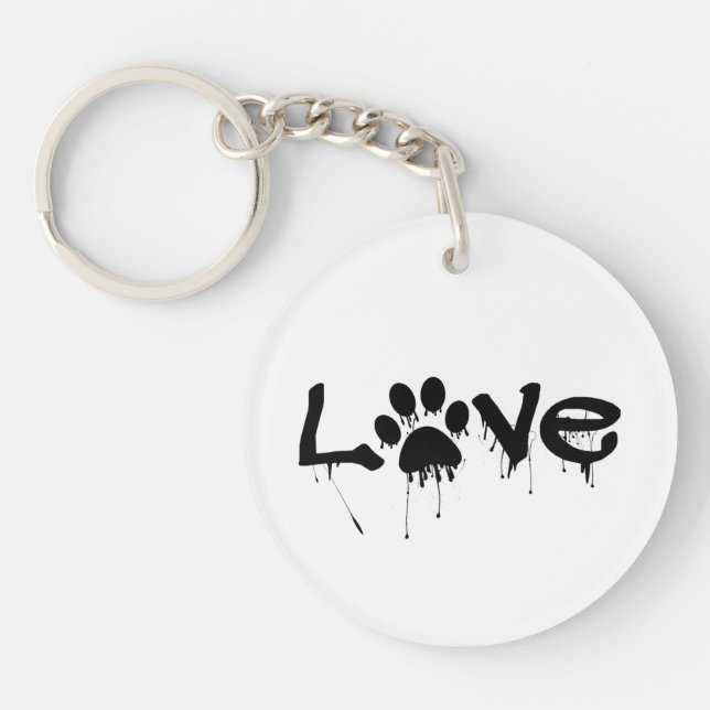 Paw Print     Keychain (Front)