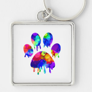 Paw Print Keychain