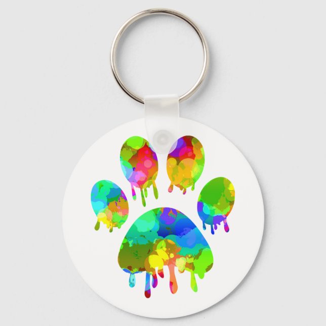 Paw Print         Keychain (Front)