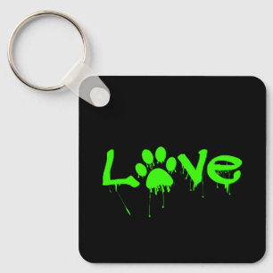 Paw Print Keychain