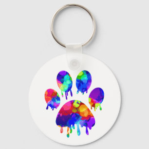 Paw Print Keychain