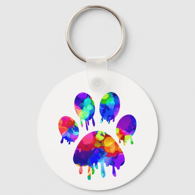 Paw Print       Keychain (Front)