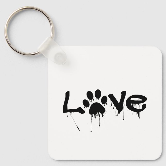 Paw Print     Keychain (Front)