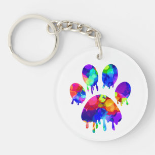 Paw Print Keychain