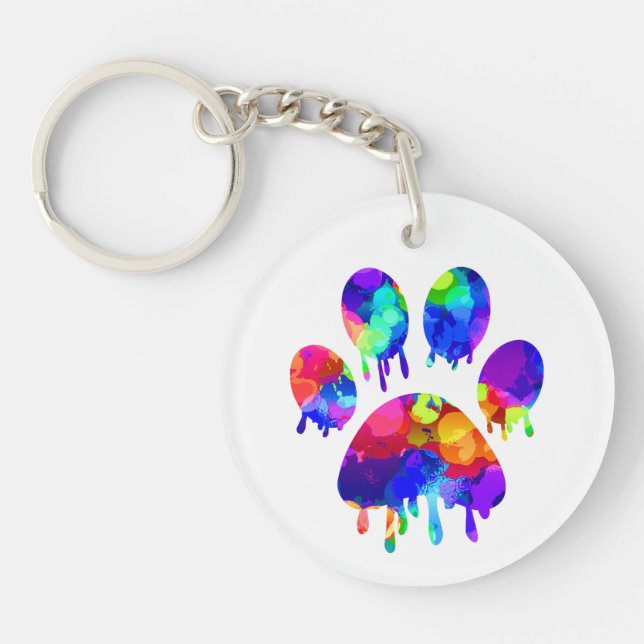 Paw Print       Keychain (Front)