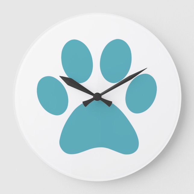 Paw Print                    Large Clock (Front)