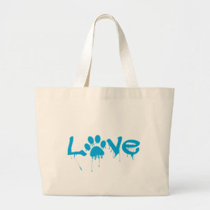 Paw Print       Large Tote Bag