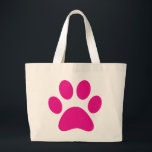 Paw Print        Large Tote Bag<br><div class="desc">Paw,  print,  dog,  cat,  pet,  puppy,  kitten,  sympathy,  keepsake,  remembrance</div>